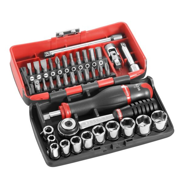 Coffret douilles 1/2'' 6 pans métriques DBOX - FACOM - SL.DBOX1PB